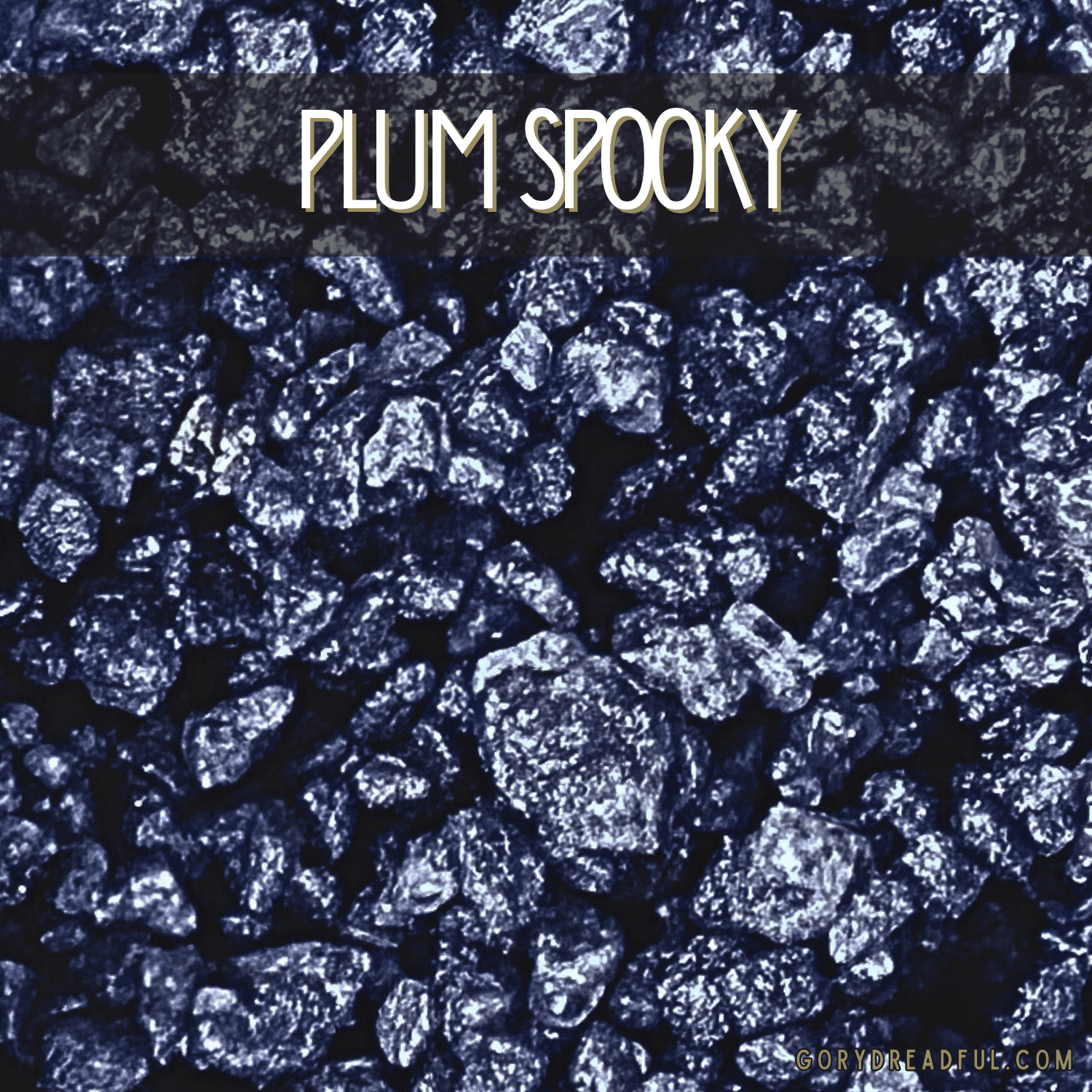 Plum Spooky Sizzling Room Salt Crystal Potpourri: Plum Cinnamon Patchouli Leaf Cashmere Woods Scent - Mini - Gory Dreadful Candle Co