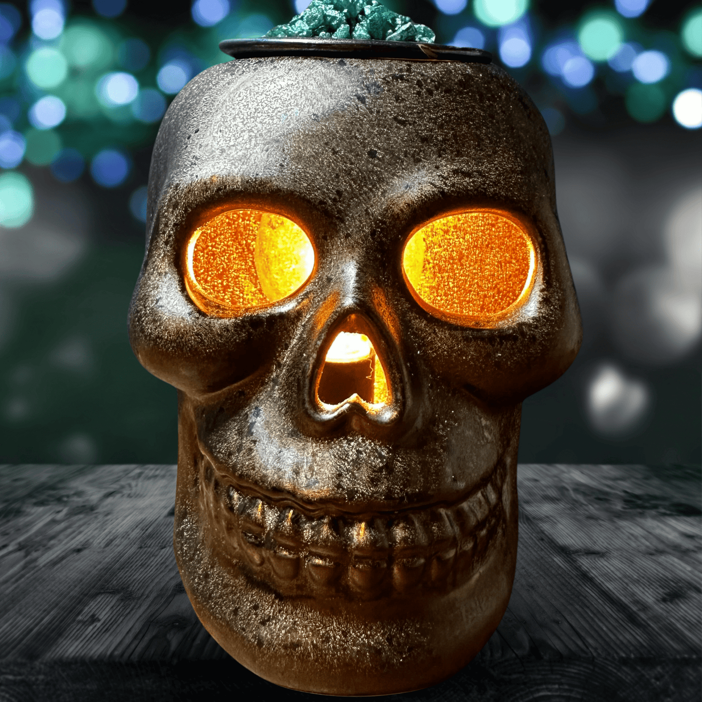 Poison Apple Sizzling Room Salt Crystal Potpourri: Caramel Green Apple Cinnamon Sugar Scent - Mini - Gory Dreadful Candle Co