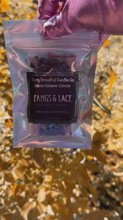 Fangs & Lace Wax Melt Chunkies: Cashmere Pink Sugar Scent