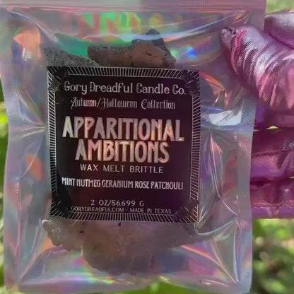 APPARITIONAL AMBITIONS Wax Melt Brittle: Mint, Rose, Patchouli Autumn Scent