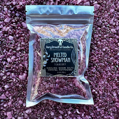 Melted Snowman Sizzling Room Salt Crystal Potpourri: Teaberry Scent