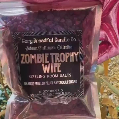 Zombie Trophy Wife Sizzling Room Salt Crystal Potpourri: Orange Mulled Fruit Patchouli Sugar Scent