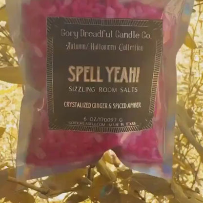 Spell Yeah! Sizzling Room Salt Crystal Potpourri: Crystallized Ginger & Spiced Amber Scent