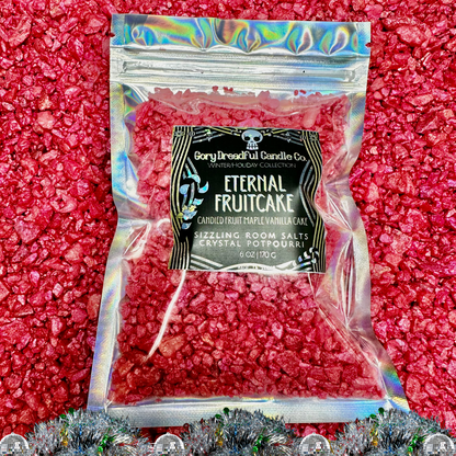 Eternal Fruitcake Sizzling Room Salt Crystal Potpourri: Candied Fruit Maple Vanilla Cake Scent