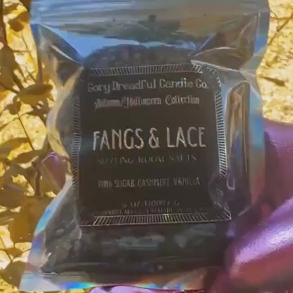 Fangs & Lace Sizzling Room Salt Crystal Potpourri: Cashmere Pink Sugar Scent