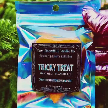 Tricky Treat Wax Melt Planchette : Candy Corn Butterscotch Whiskey Scent