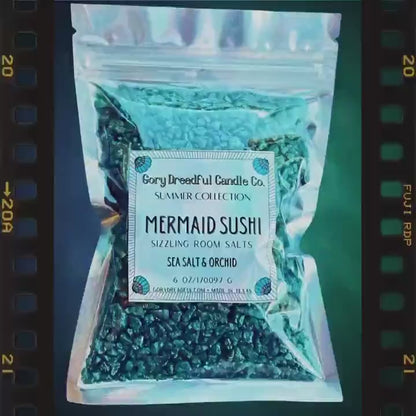 MERMAID SUSHI Sizzling Room Salt Crystal Potpourri: Sea Salt & Orchid Scent
