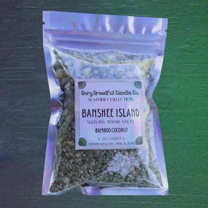 BANSHEE ISLAND Sizzling Room Salt Crystal Potpourri: Bamboo & Coconut Scent