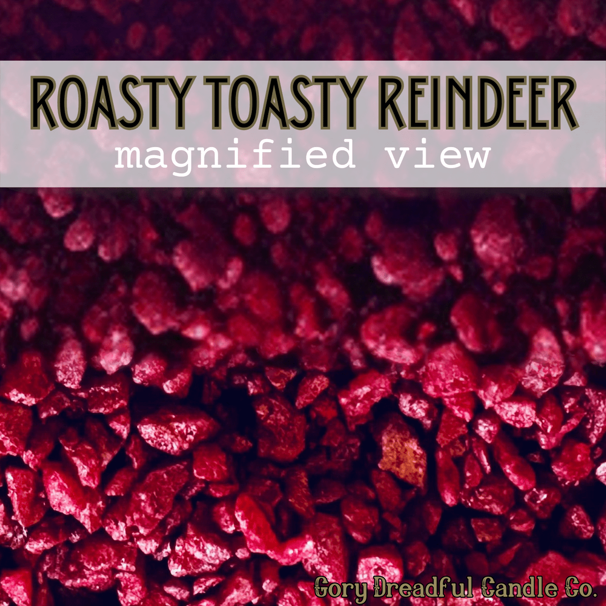 Roasty Toasty Reindeer Sizzling Room Salt Crystal Potpourri: Festive Fireplace Scent - Gory Dreadful Candle Co