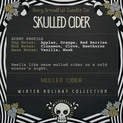 Skulled Cider Sizzling Room Salt Crystal Potpourri: Mulled Cider Scent
