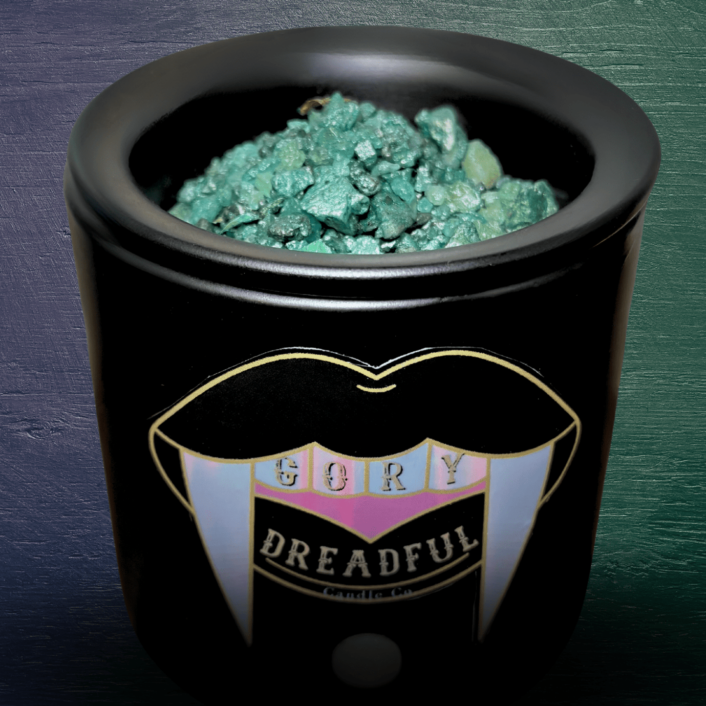 SEA SERPENT'S KISS Sizzling Room Salt Crystal Potpourri: Cedar Amber Musk Scent - Gory Dreadful Candle Co