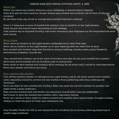 KRAKEN UNLEASHED Sizzling Room Salt Crystal Potpourri: Amber Citrus Musk
