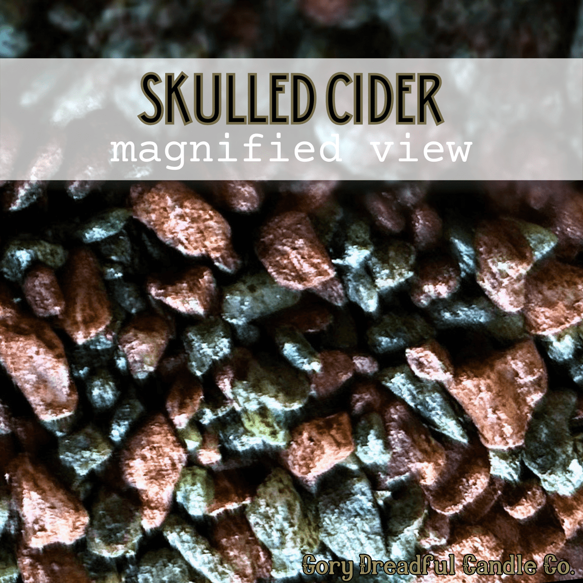Skulled Cider Sizzling Room Salt Crystal Potpourri: Mulled Cider Scent - Gory Dreadful Candle Co