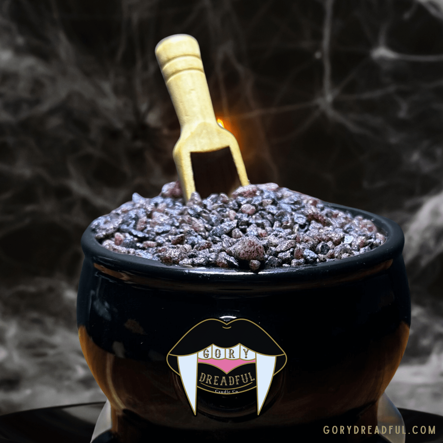 Slasher Sweetie Sizzling Room Salt Crystal Potpourri: Orange Spice Cinnabun Scent - Gory Dreadful Candle Co