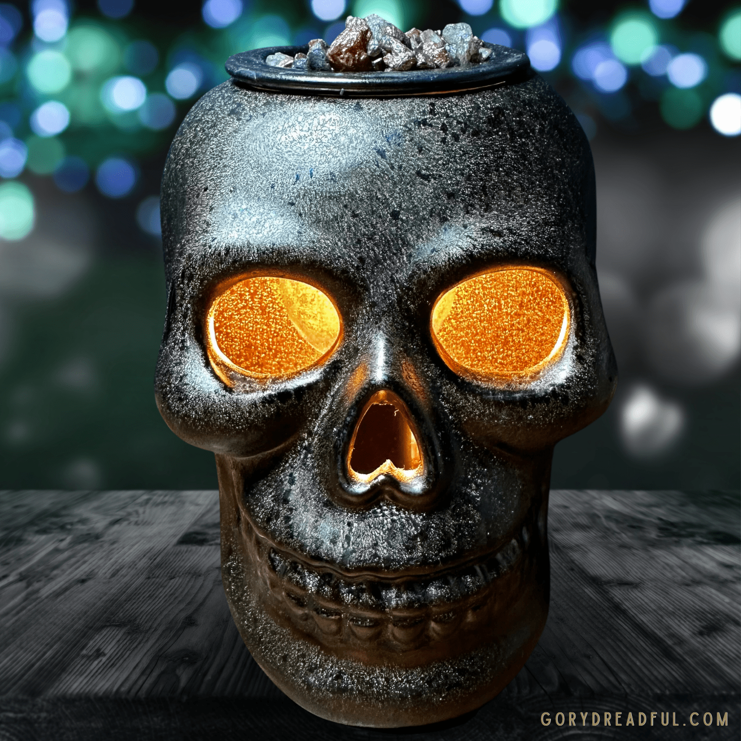 Slasher Sweetie Sizzling Room Salt Crystal Potpourri: Orange Spice Cinnabun Scent - Mini - Gory Dreadful Candle Co