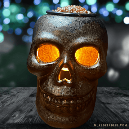 Sleepy Hollow Sizzling Room Salt Crystal Potpourri: Mahogany Pumpkin Scent - Mini - Gory Dreadful Candle Co