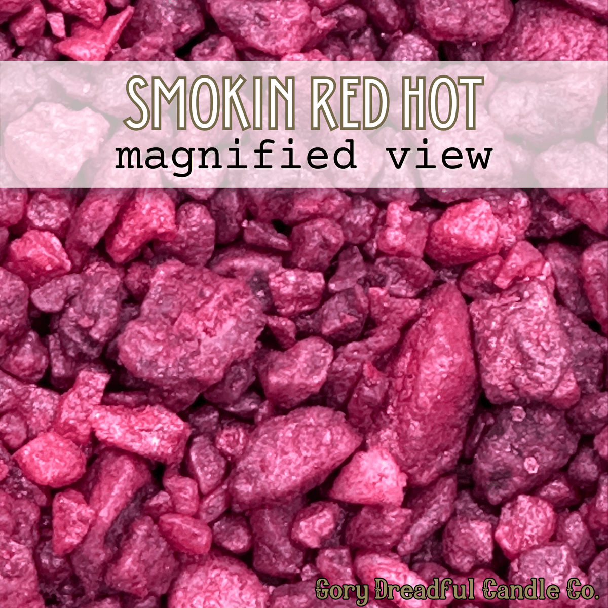 SMOKIN' RED HOT Sizzling Room Salt Crystal Potpourri: Cinnamon Candy & Smoke Scent - Gory Dreadful Candle Co