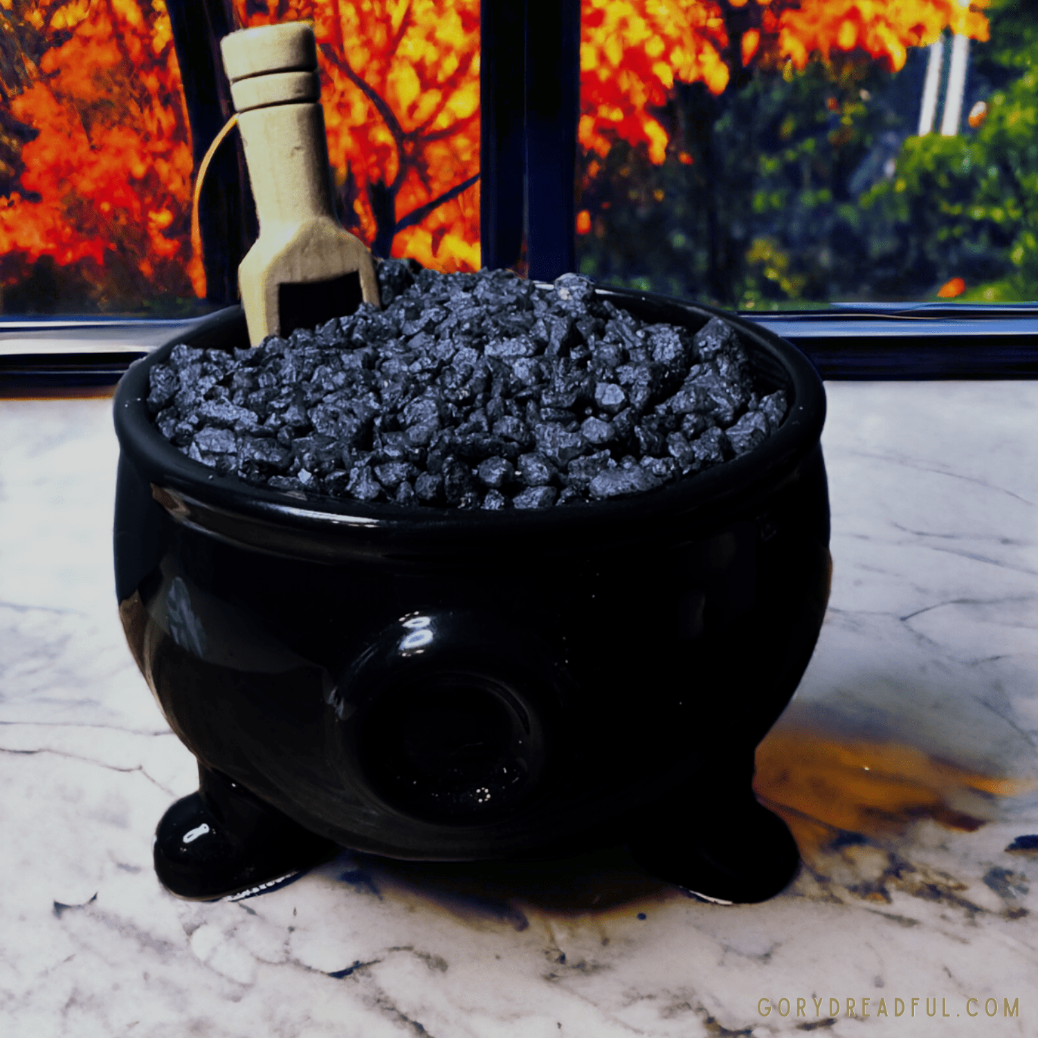 So Batty! Sizzling Room Salt Crystal Potpourri: Amyris Resin Black Licorice Scent - Gory Dreadful Candle Co