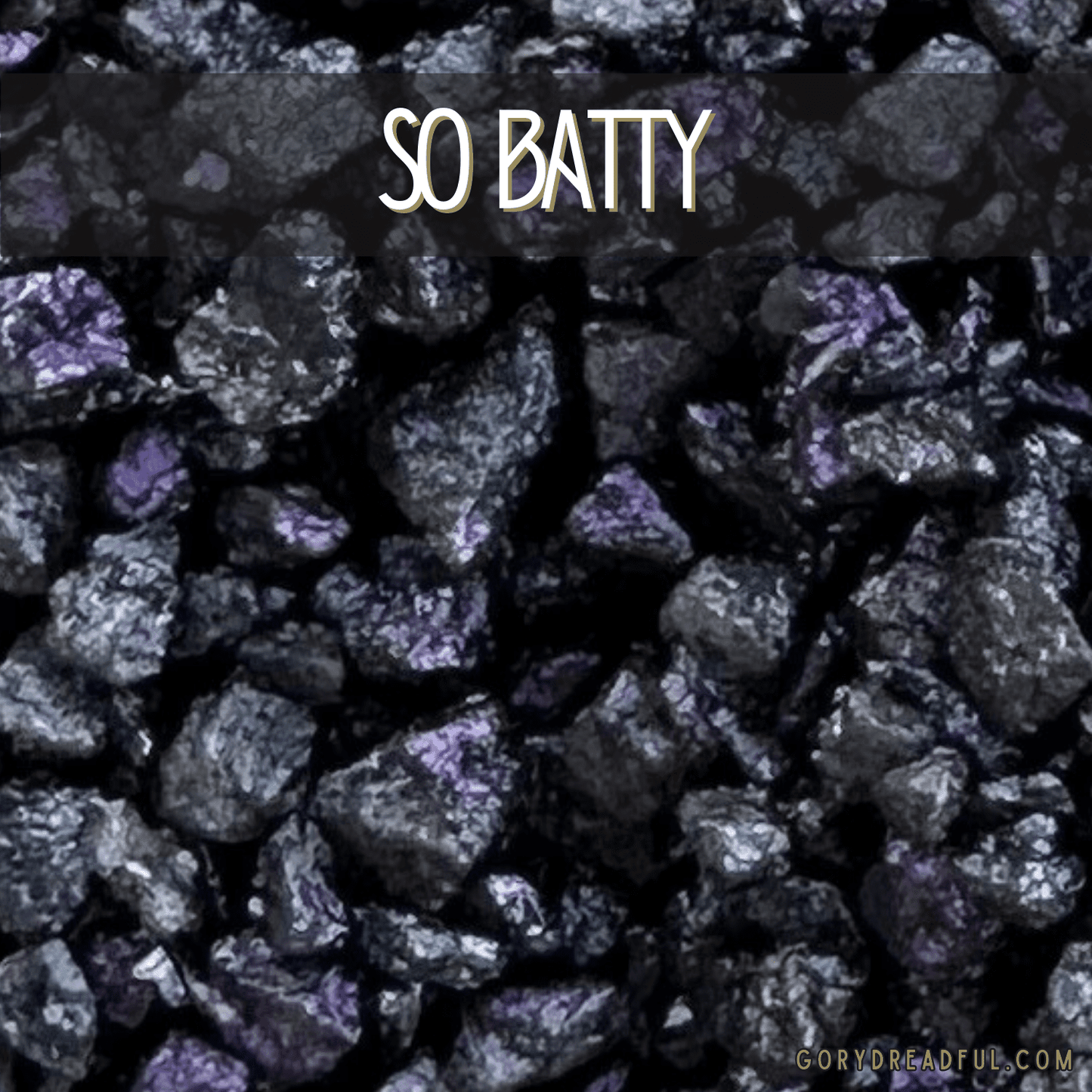 So Batty! Sizzling Room Salt Crystal Potpourri: Amyris Resin Black Licorice Scent - Mini - Gory Dreadful Candle Co