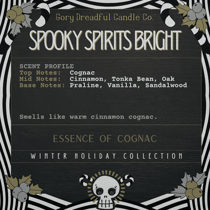 Spooky Spirits Bright Sizzling Room Salt Crystal Potpourri: Essence of Cognac Scent - Gory Dreadful Candle Co