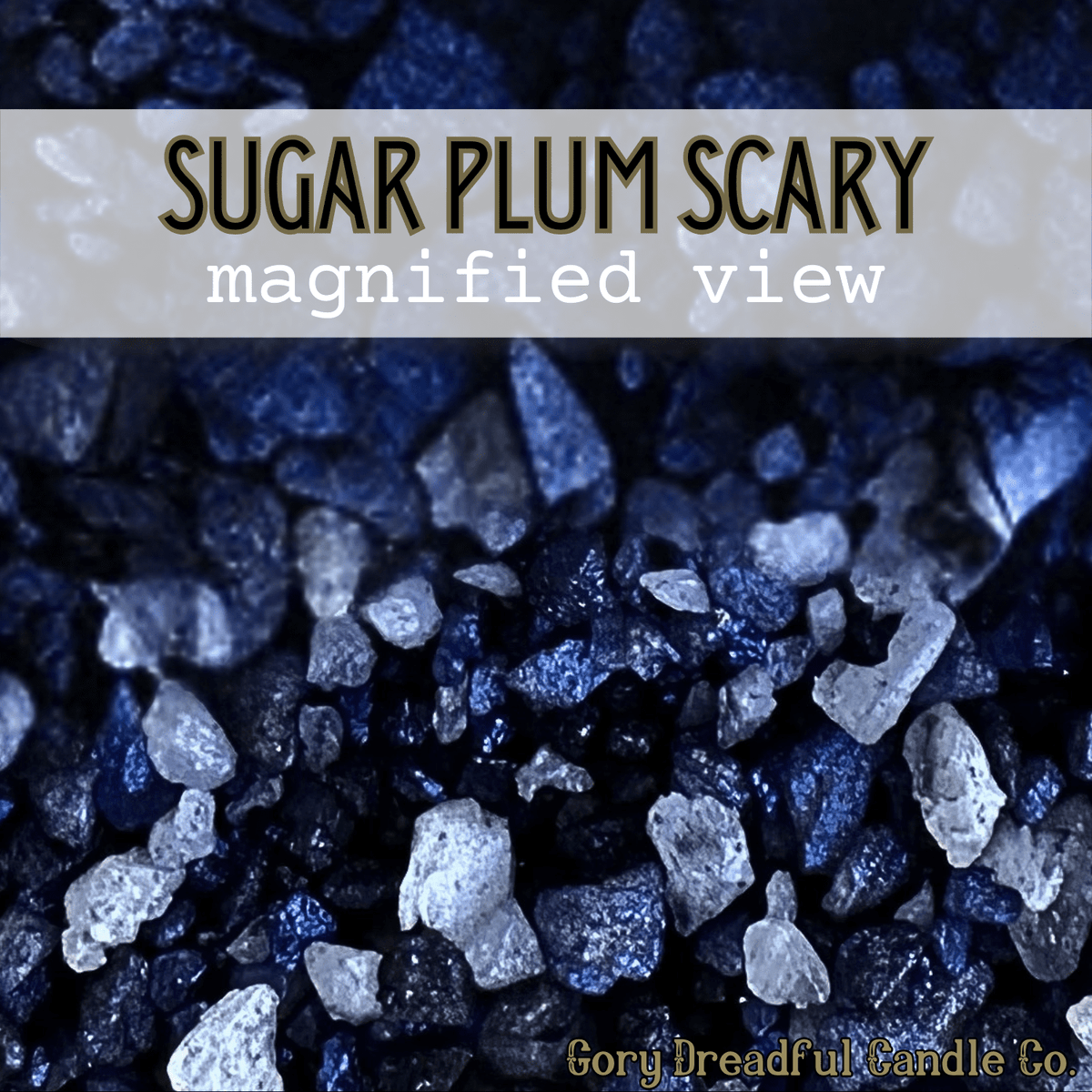 Sugar Plum Scary Sizzling Room Salt Crystal Potpourri: Spiced Sugar Plum Scent - Gory Dreadful Candle Co