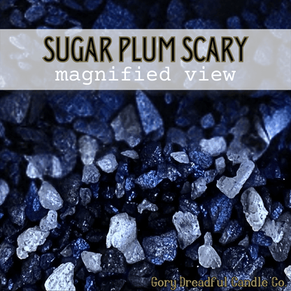 Sugar Plum Scary Sizzling Room Salt Crystal Potpourri: Spiced Sugar Plum Scent - Gory Dreadful Candle Co