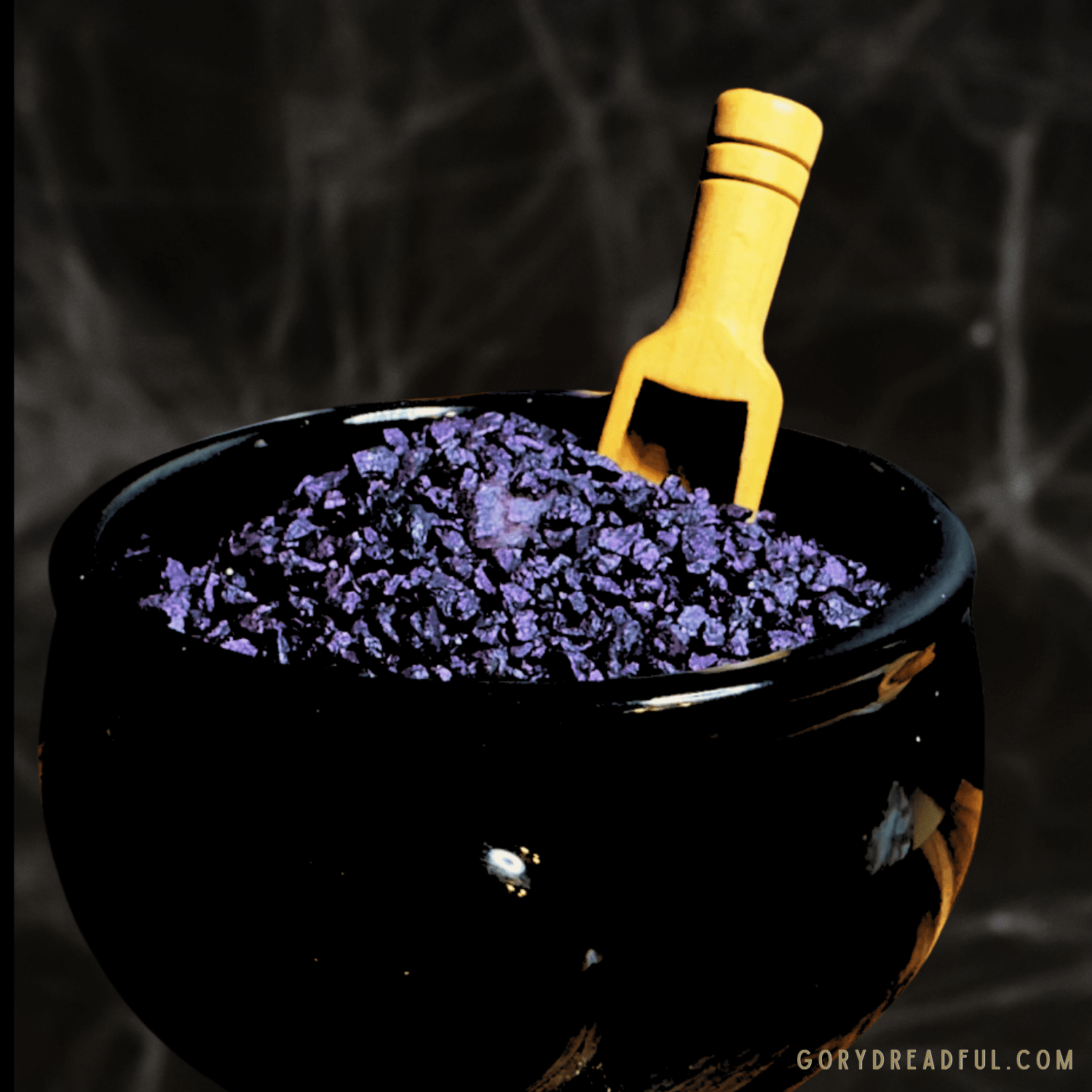 VAMPIRE KISSES Sizzling Room Salt Crystal Potpourri: Damp Woods Pumpkin Flesh Clove Nutmeg Apple Patchouli Scent - Gory Dreadful Candle Co