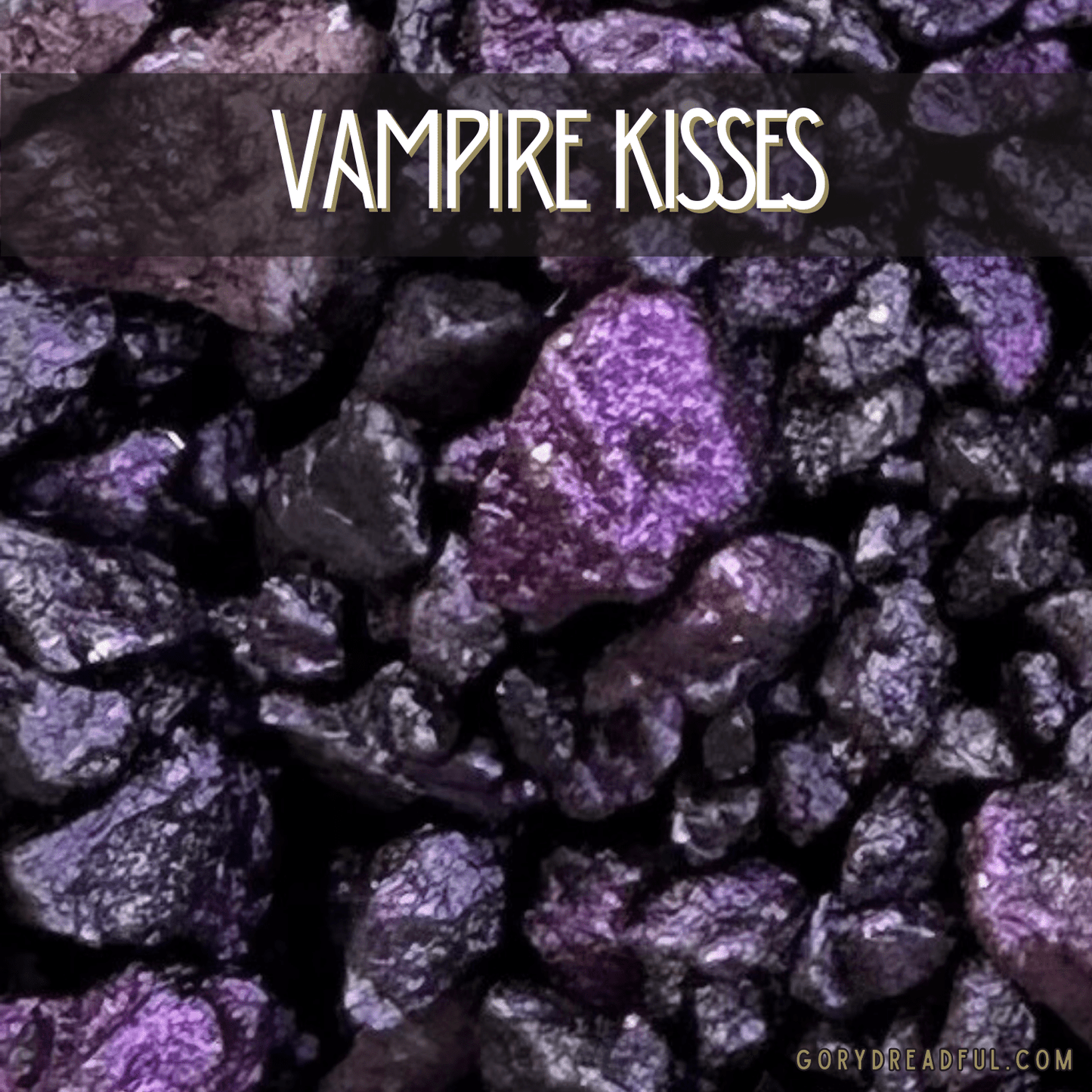 Vampire Kisses Sizzling Room Salt Crystal Potpourri: Damp Woods Pumpkin Flesh Clove Nutmeg Apple Patchouli Scent - Mini - Gory Dreadful Candle Co
