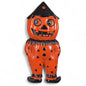 Retro Halloween Paper Mache Orange Pumpkin Boy Wall Décor