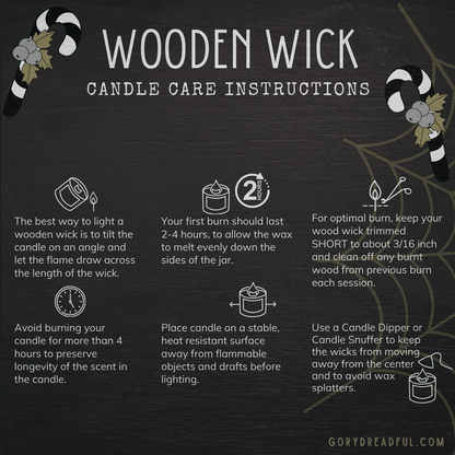 Gin-gle Bells Luxury Crackling Wooden Wick Candle Tin: Dry Gin & Cypress Scent