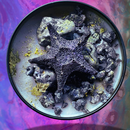 YUMMY MUMMY Luxury Wickless Candle 6.5 oz: Cocoa Butter Cashmere Scent - Gory Dreadful Candle Co