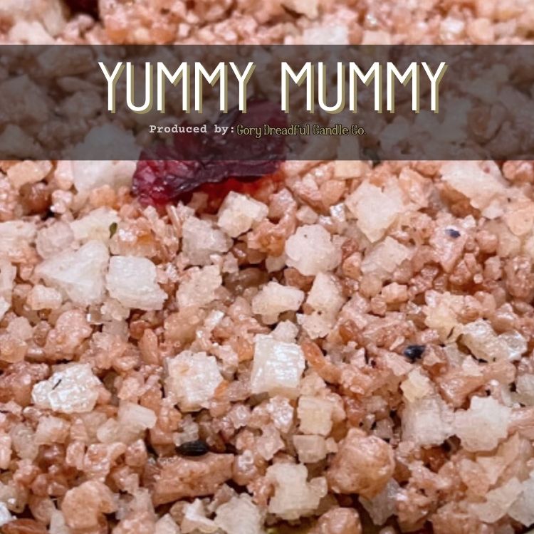 YUMMY MUMMY Sizzling Room Salt Crystal Potpourri: Cocoa Butter Cashmere Scent - Gory Dreadful Candle Co