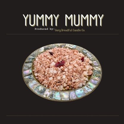 YUMMY MUMMY Sizzling Room Salt Crystal Potpourri: Cocoa Butter Cashmere Scent - Gory Dreadful Candle Co