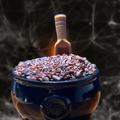 ZOMBIE TROPHY WIFE Sizzling Room Salt Crystal Potpourri: Orange Mulled Fruit Patchouli Sugar Scent - Gory Dreadful Candle Co