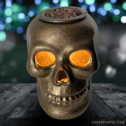 Zombie Trophy Wife Sizzling Room Salt Crystal Potpourri: Orange Mulled Fruit Patchouli Sugar Scent - Mini - Gory Dreadful Candle Co